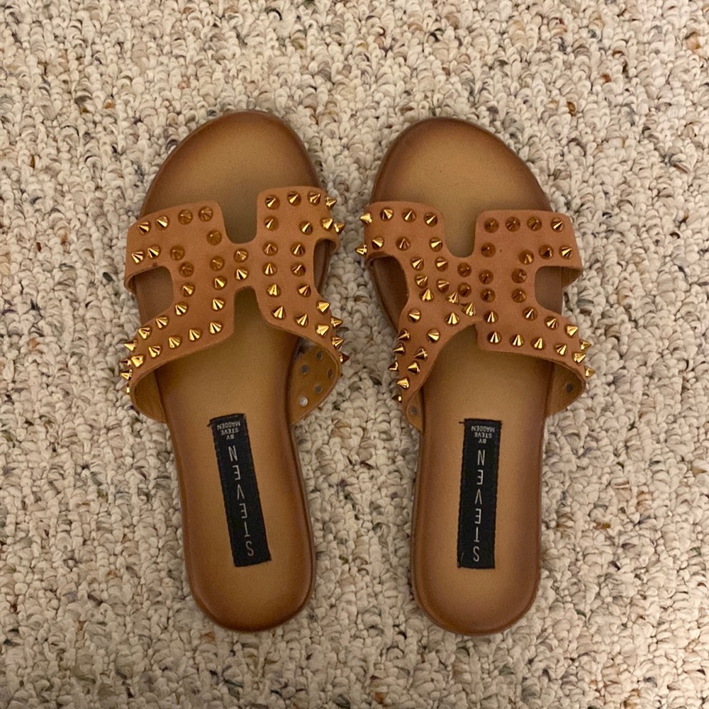 Steve Madden Sandals with Gold Studs